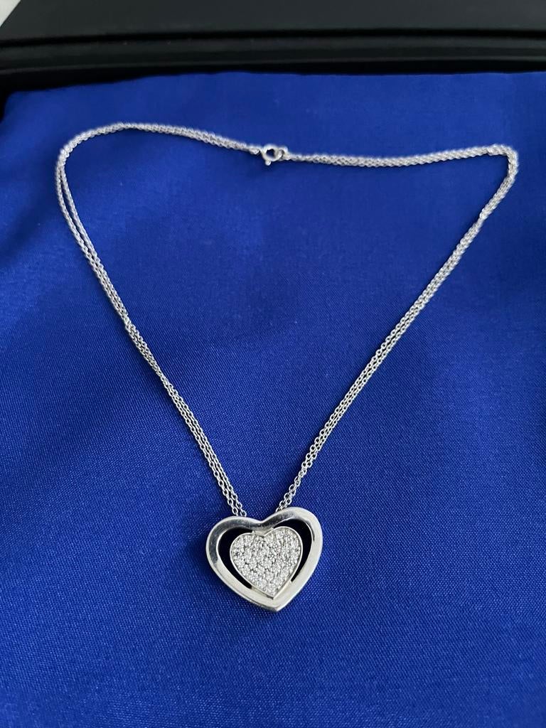 Zilveren ketting 925, Enlèvement ou Envoi, Comme neuf, Argent, Avec pendentif