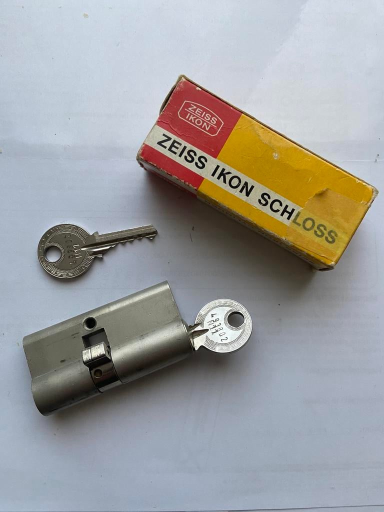 Deurcylinder, Ophalen of Verzenden, Zo goed als nieuw, Inox, Slot