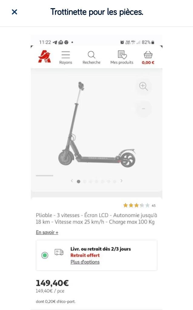 Pièces Trottinette, Enlèvement ou Envoi, Utilisé, Autres types, Autre