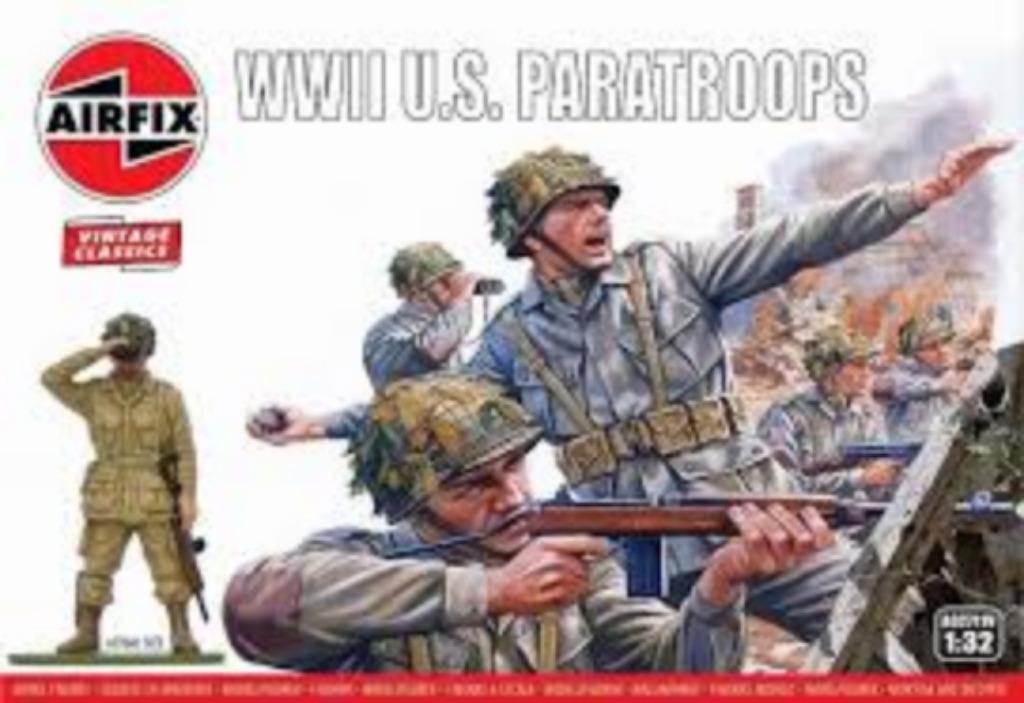 AIRFIX 02711V WWII U.S. paratroops échelle 1/32, Ophalen of Verzenden, Nieuw, Groter dan 1:35, Figuur of Figuren