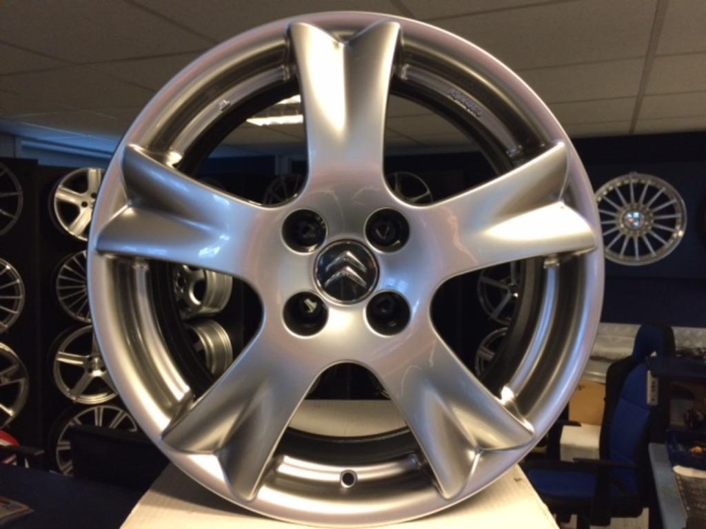 IN STOCK: NIEUWE set 17 inch 4x108 sport velgen voor Citroen, Neuf, Enlèvement ou Envoi, Pneus été, 17 pouces