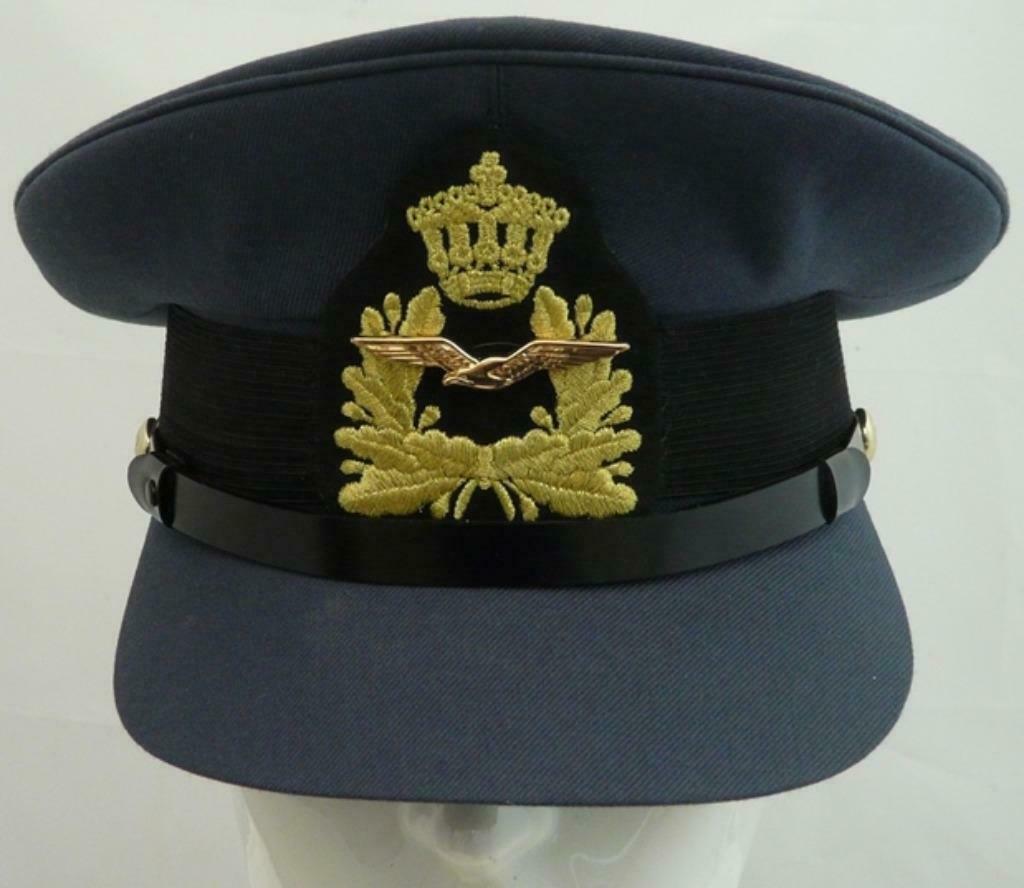 Pet, Uniform DT, Adjudant (Aoo), KLu, maat: 57, 1990.(Nr.1), Enlèvement ou Envoi, Armée de l'air, Casque ou Béret