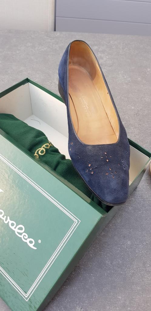 Chaussure femme en tissu bleu cuir pointure 41, Enlèvement ou Envoi, Comme neuf