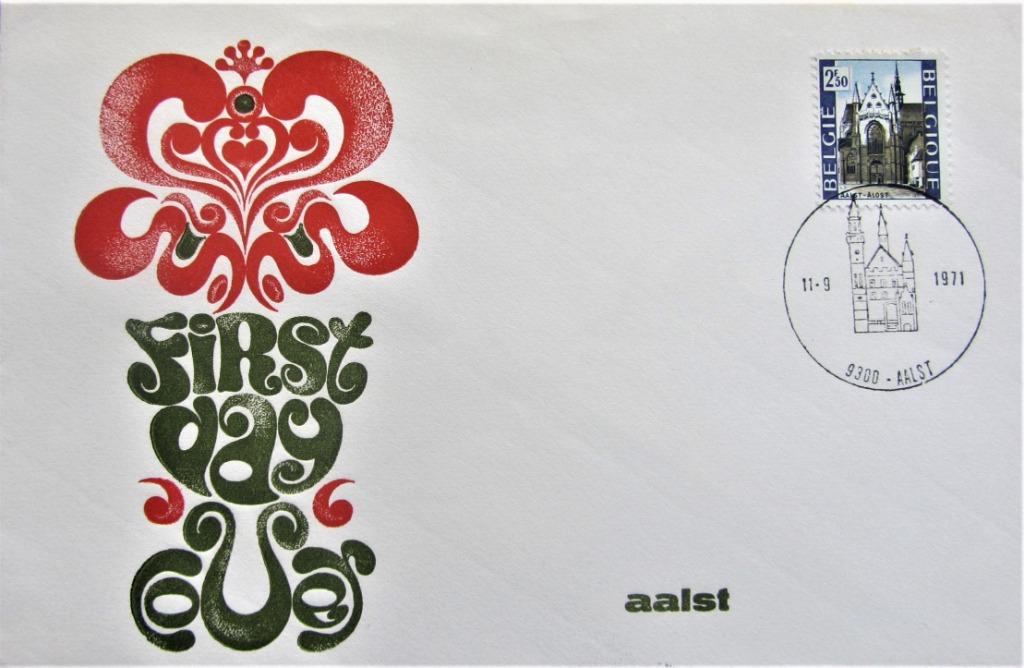 FDC TOERISME- AALST, Postzegels en Munten, Ophalen of Verzenden, Gestempeld, Plaats of Gebouw
