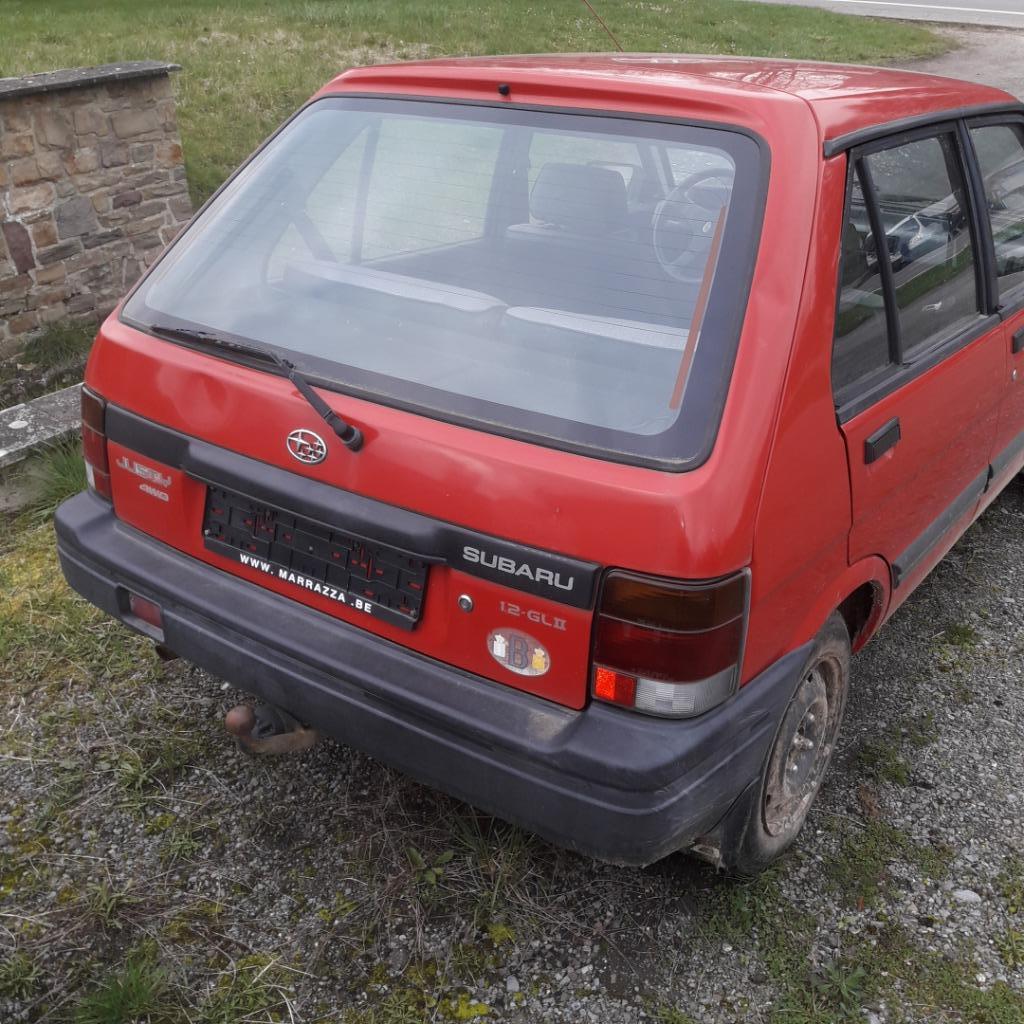 Subaru Justy 4x4 Oldtimer (3 voitures), Autos, Rouge, Justy, Achat, Entreprise