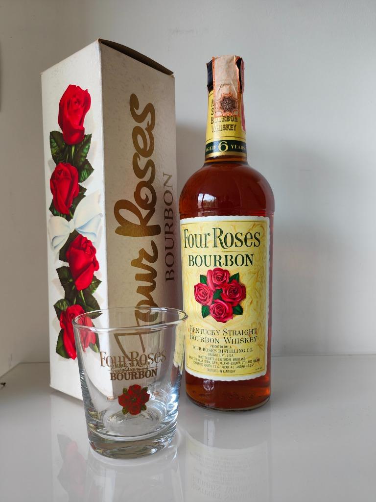 Four Roses 1970 Bottle, 6 years, uniek met box! Bourbon, Overige gebieden, Overige typen, Nieuw, Ophalen of Verzenden
