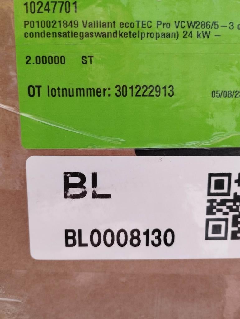 Vaillant ecoTEC Pro VCW 286/5-3 combi condens (PROPAAN), Doe-het-zelf en Bouw, Verwarming en Radiatoren, Ophalen of Verzenden