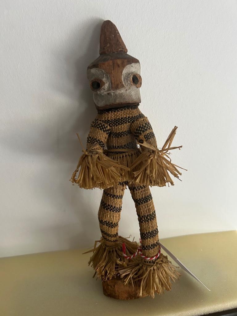 Origineel Minganje-pop . Etnische stam Pende D R Congo, Antiek en Kunst, Curiosa en Brocante, Ophalen of Verzenden
