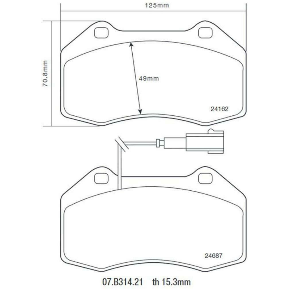 Plaquettes de freins Brembo HP2000 pour Abarth 500, Punto, Ophalen of Verzenden, Nieuw