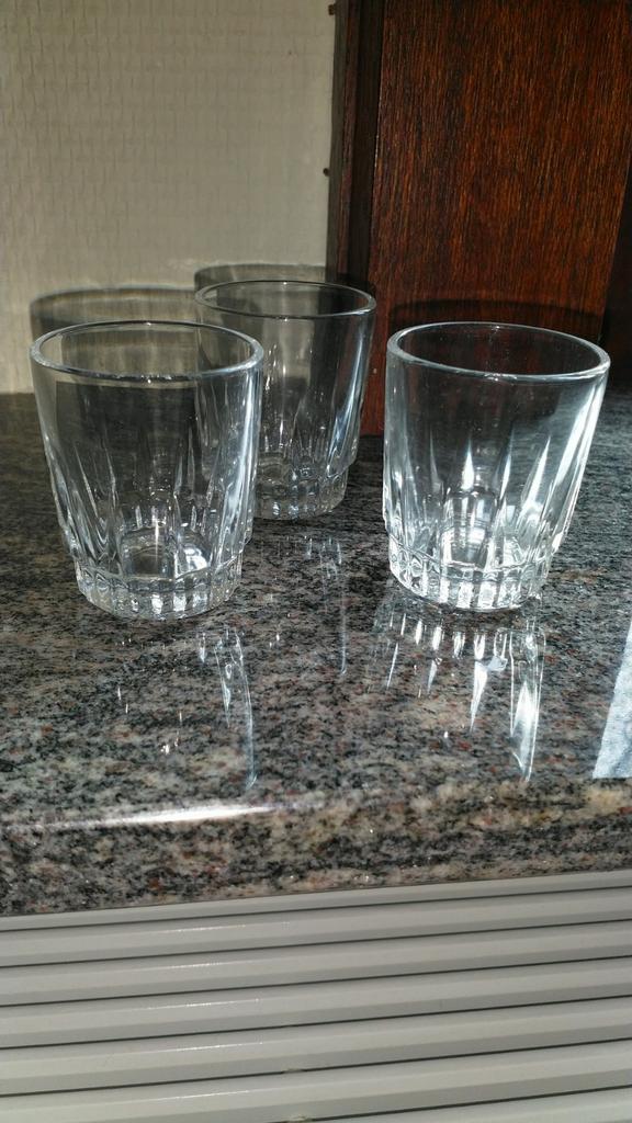 Oude druppel glazen 12 /6 cocktail en 6 druppel glazen, Ophalen of Verzenden