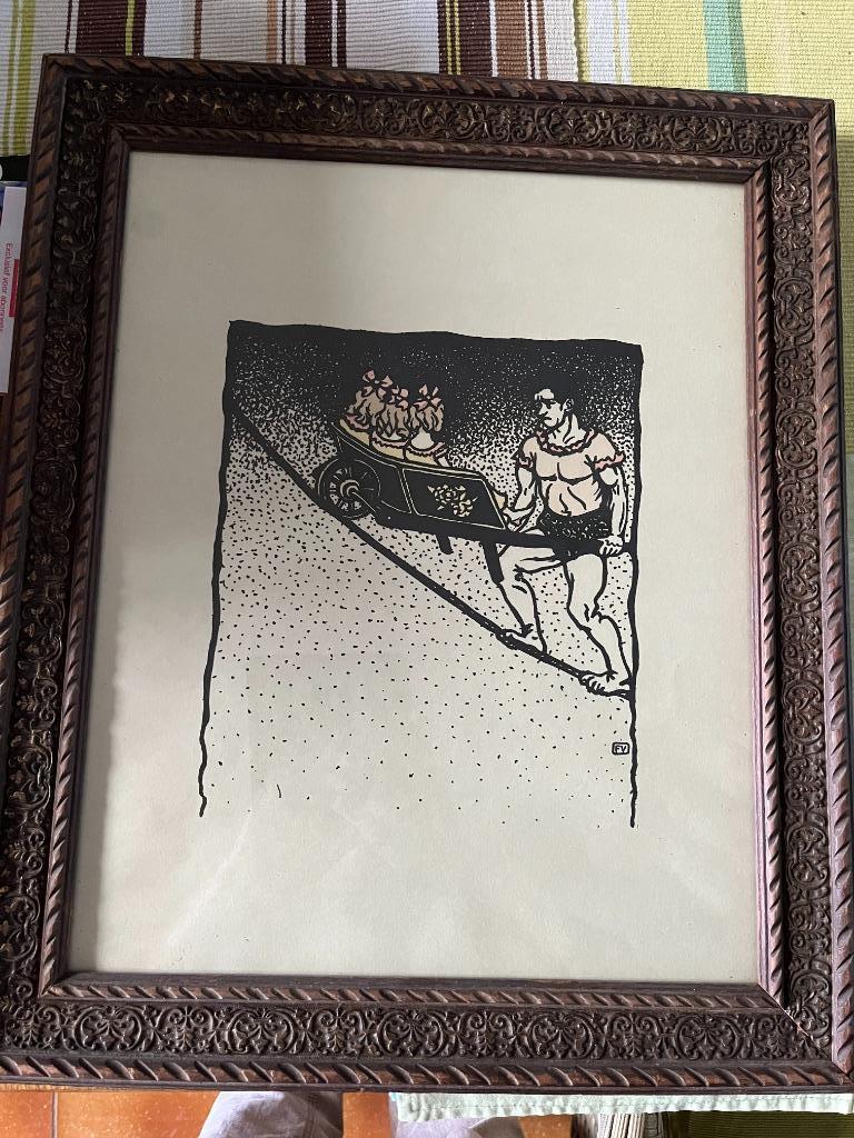 Gravure Felix Vallotton, Antiek en Kunst, Ophalen