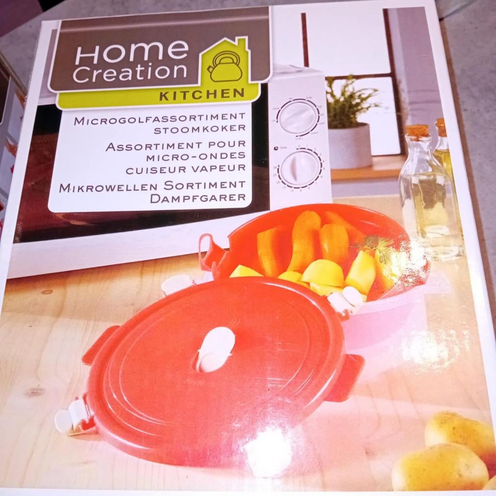 Home creation Stoomkoker voor magnetron, Huis en Inrichting, Ophalen, Zo goed als nieuw