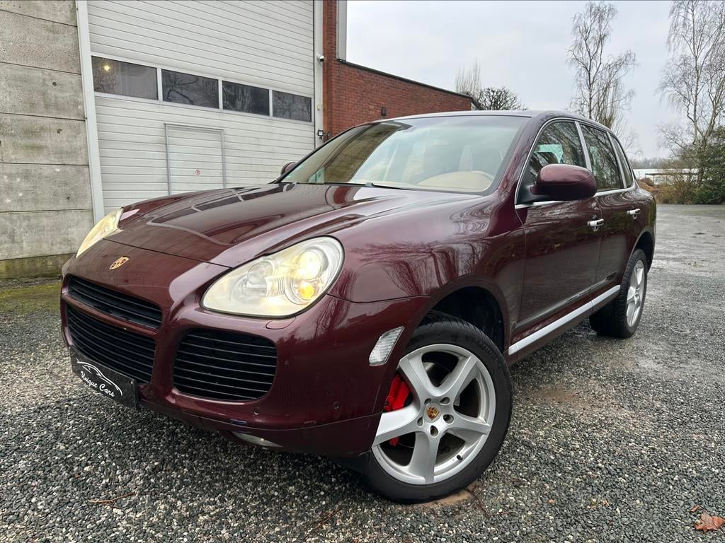 Porsche Cayenne 4.5 V8 Turbo Sport 450 PK Full Youngtimer, Auto's, Porsche, Automaat, Cayenne, Beige, Leder
