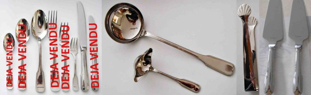 Couverts en acier inox Guy Degrenne NEUFS d'anciens modèles, Enlèvement ou Envoi, Neuf, Inox ou Chrome, Ensemble de couverts