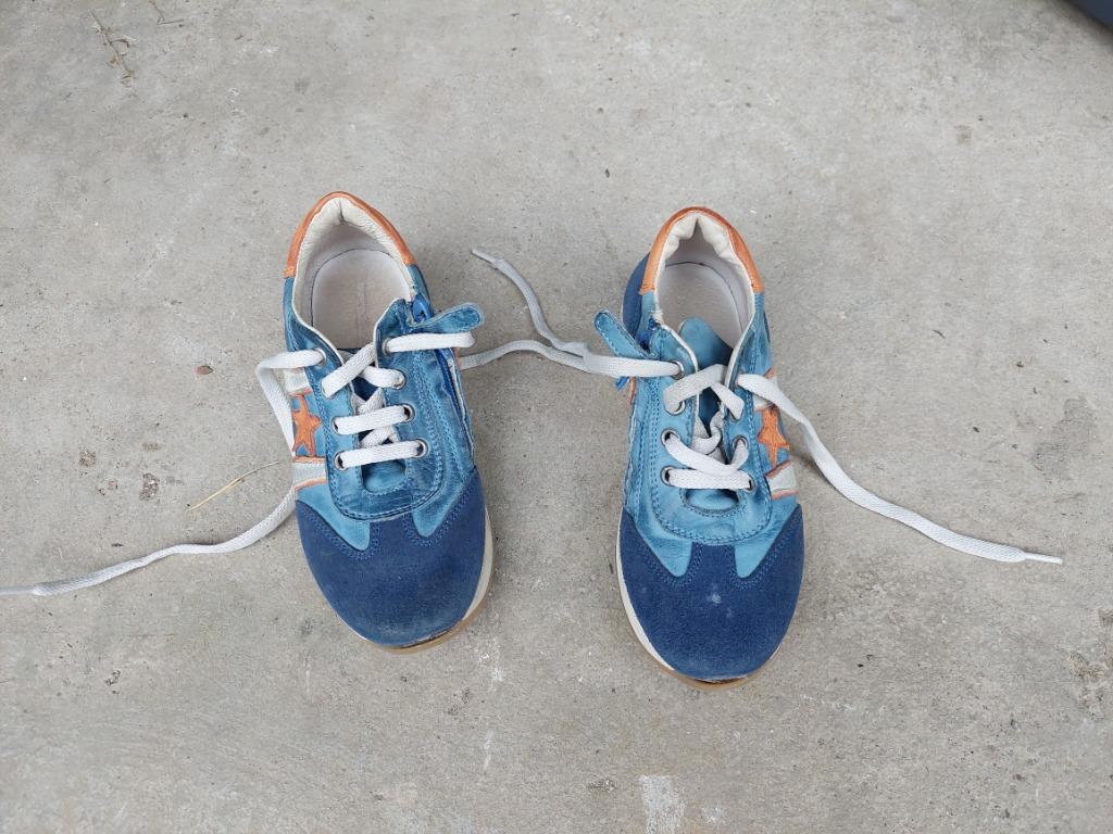 Baskets nubuck bleu & orange Pointure 31, Ophalen, Gebruikt, Jongen of Meisje, Sportschoenen
