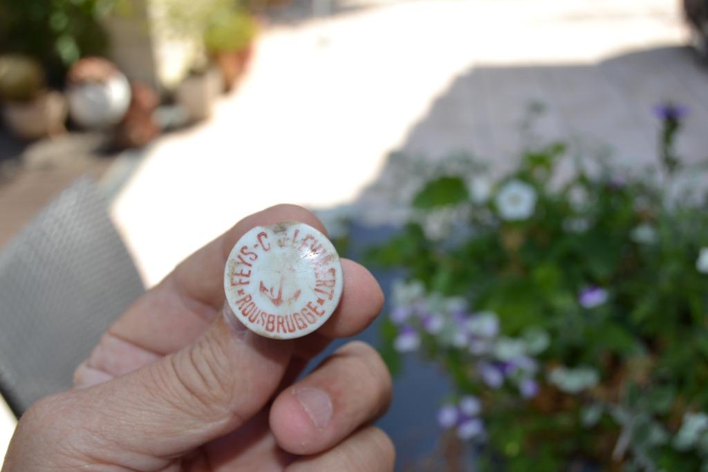 vieux bouchon de bière en porcelaine, Enlèvement ou Envoi, Utilisé, Autres types, Autres marques