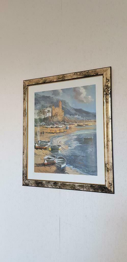 Tableau / Peinture Bateaux sur la plage, Enlèvement