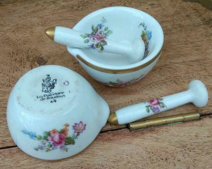 Porcelaine de Baudour :Mortiers décoratifs, Enlèvement ou Envoi