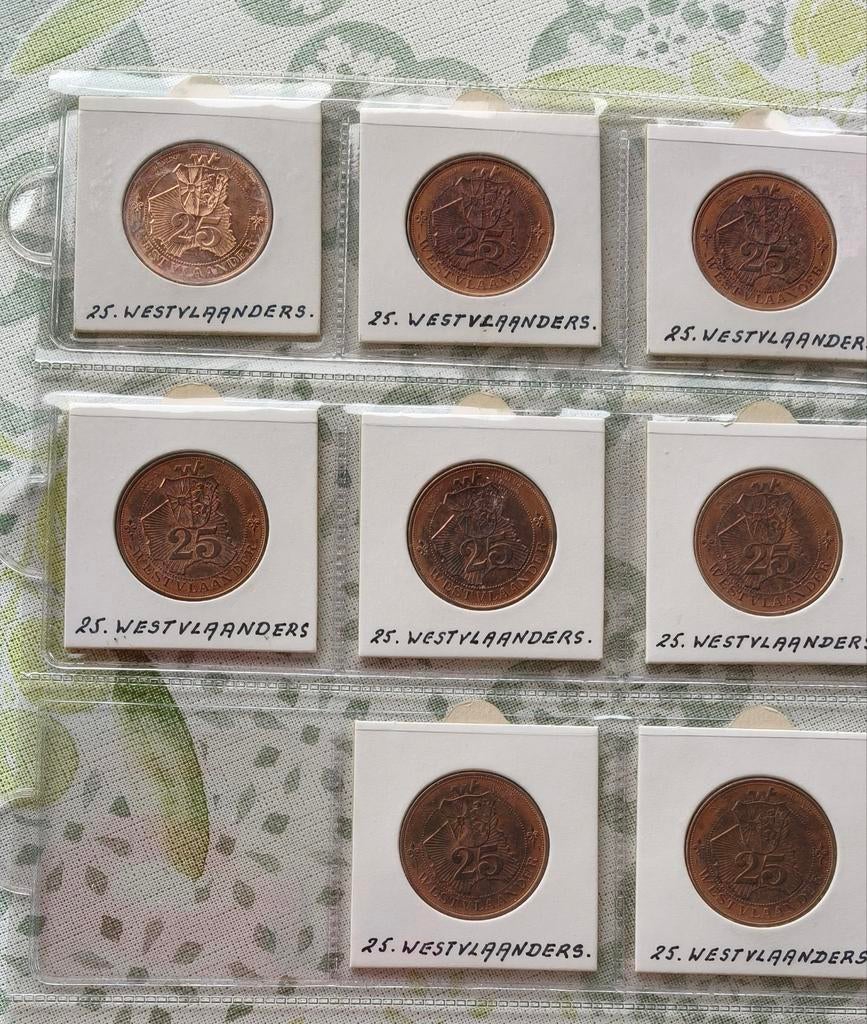 Gemeente penningen 8 stuks uit 1981., Ophalen