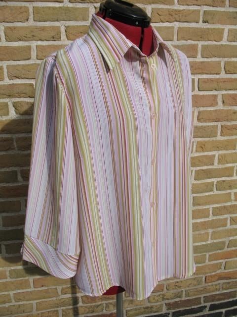 Gestreepte bloes met 3/4 mouw, Ophalen of Verzenden, Overige kleuren, Blouse of Tuniek