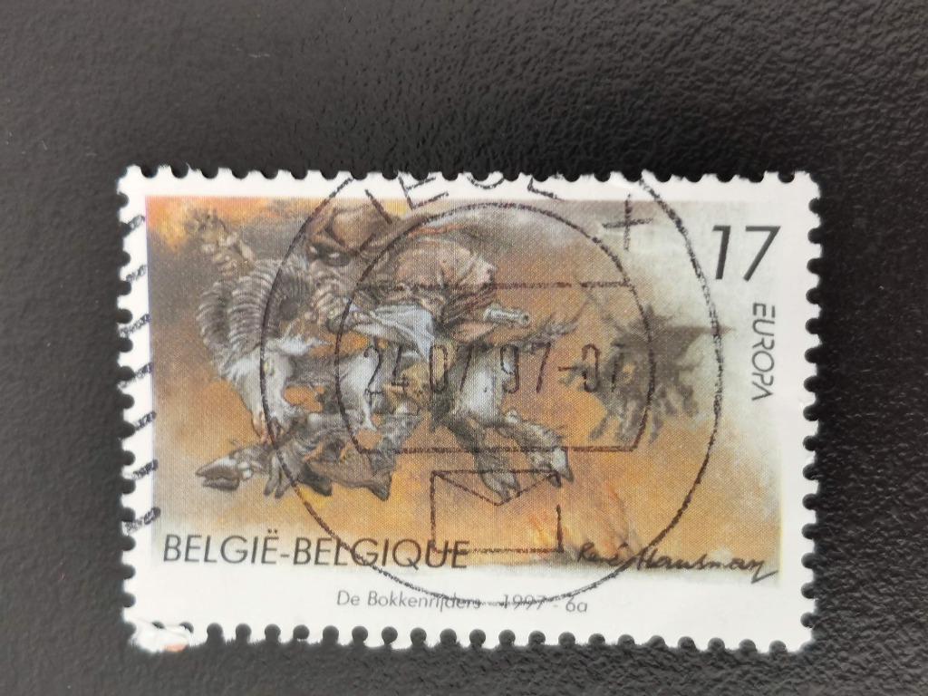 Belgie 1997 - Europa CEPT - verhalen en legenden, Ophalen of Verzenden, Gestempeld, Europa