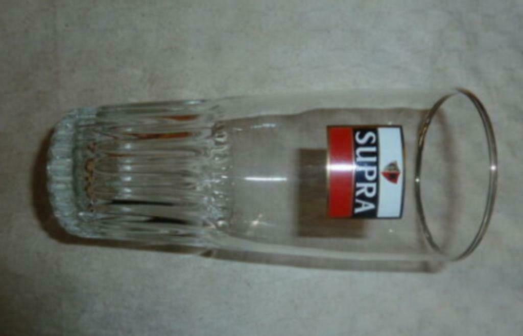 #B bier glas SUPRA Brouwerij Chevalier Marin - Mechelen, Verzamelen, Ophalen of Verzenden, Nieuw, Bierglas