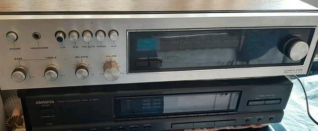 Goldstar tuner  versterker in hout, Audio, Tv en Foto, Ophalen of Verzenden, Zo goed als nieuw