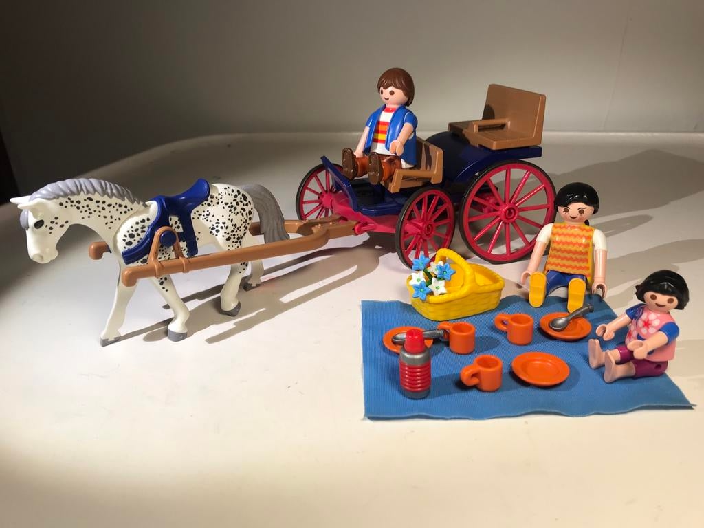 Playmobil 5226 Familie met paardenkoets, Ophalen of Verzenden, Zo goed als nieuw