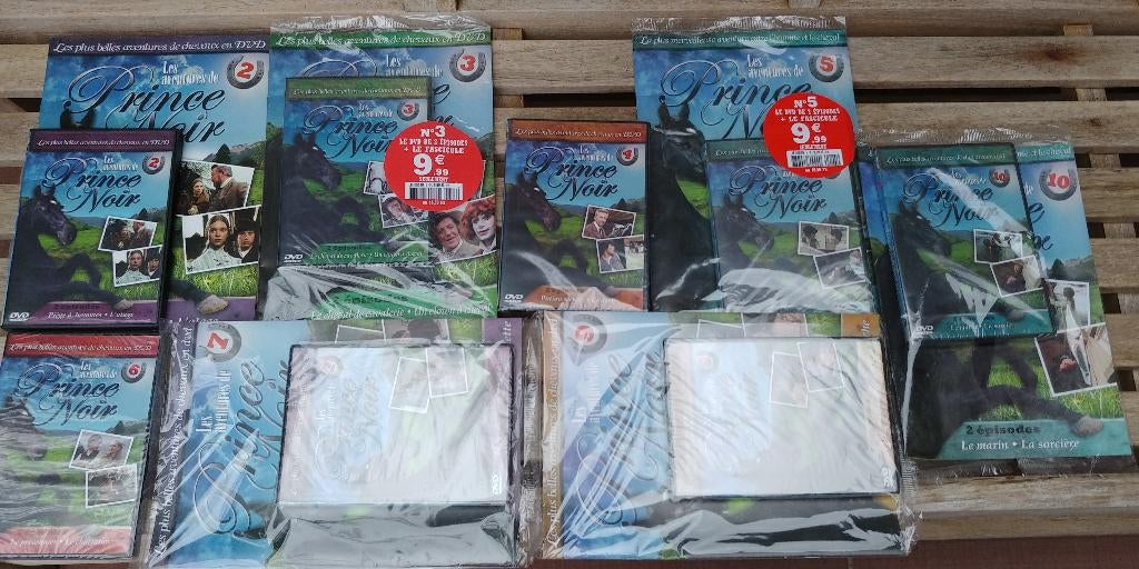 Aventuren Prince Noir 8 DVD's en 8 boekjes Cavalerie, Cd's en Dvd's, Cd's | Kinderen en Jeugd, Nieuw in verpakking, Verhaal of Sprookje