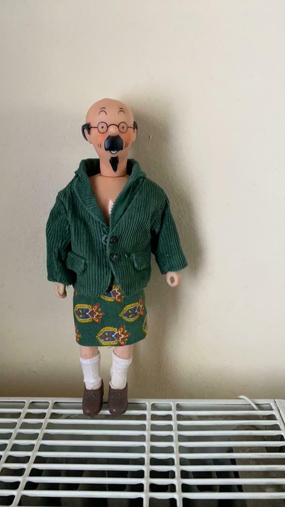 Ancienne poupée articulée professeur tournesol (Tintin), Tintin, Utilisé