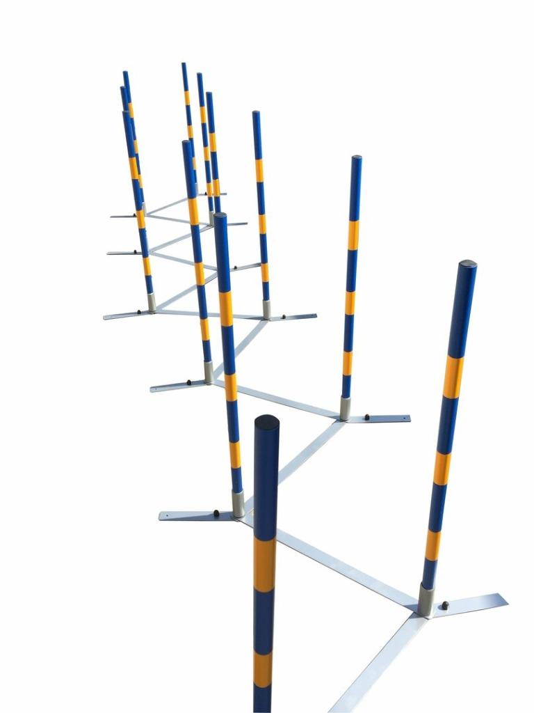 Agility Slalom, 12 poteaux, Zigzag, Dog Sport Agility, Animaux & Accessoires, Accessoires pour chiens, Neuf, Enlèvement ou Envoi