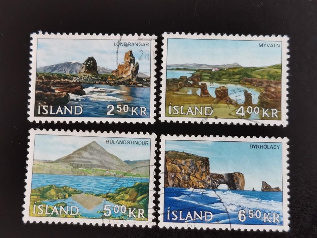 Ijsland 1966 - landschappen, Ophalen of Verzenden, IJsland, Gestempeld