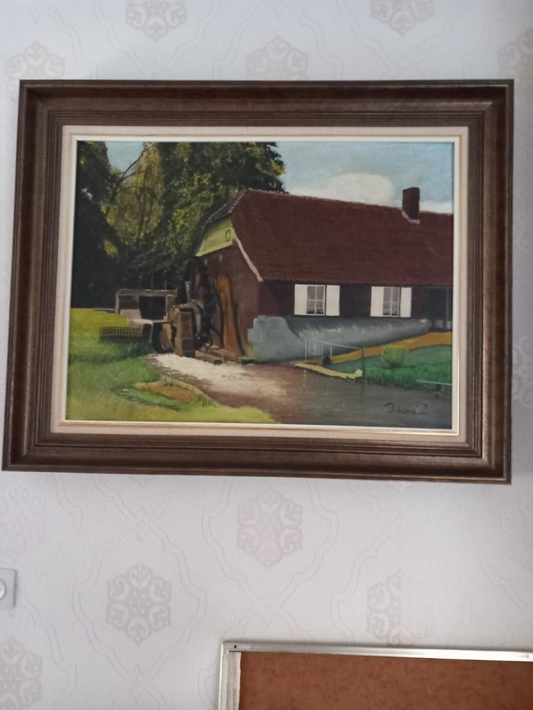 Schilderij watermolen, Enlèvement