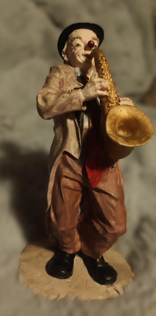 hobo clown met saxofoon, Ophalen of Verzenden, Gebruikt