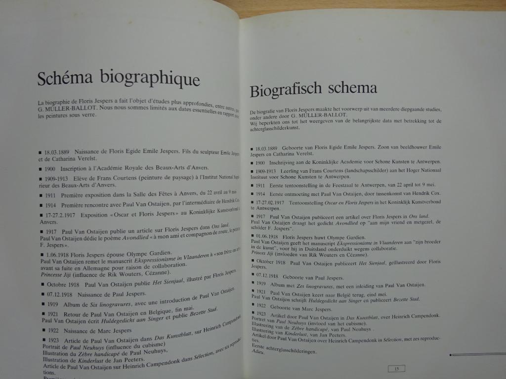 Floris Jespers, 1989, Achterglasschilderijen, Enlèvement ou Envoi, Utilisé, Peinture et dessin