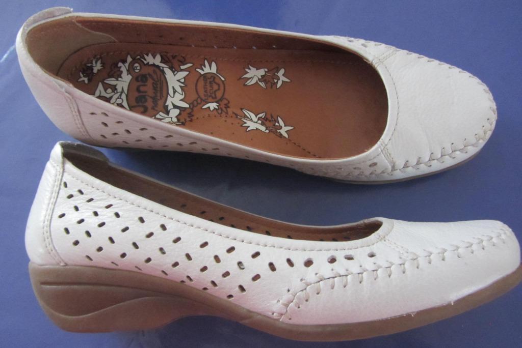 Ballerines Jana, 36, Jana, Enlèvement ou Envoi, Comme neuf, Blanc