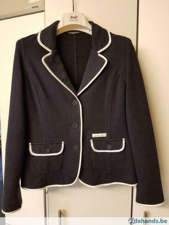 Blazer blauw wit, Enlèvement ou Envoi, Porté, Taille 36 (S), Bleu