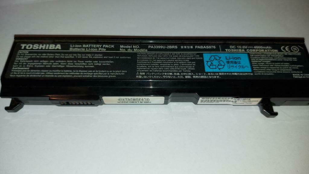 BATTERIE POUR PORTABLE TOSHIBA SATELLITE PA3399U-2BRS 10,8V, Informatique & Logiciels, Enlèvement ou Envoi, Utilisé, Toshiba