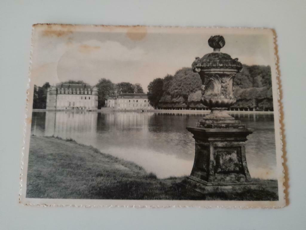 Beloeil 1920 - kasteel en waterbekken, Ophalen of Verzenden, 1920 tot 1940, Gelopen, Henegouwen