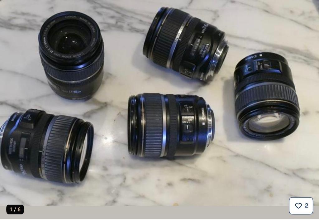 Canon EFS 17-85 mm/f/4-5,6 IS USM 5 pièces, Collections, Appareils photo & Matériel cinématographique, Lentille ou Lentilles, 1980 à nos jours