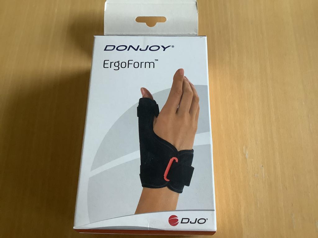 Deux attelles pour pouce. Noires. Taille 1. Marque Donjoy, Comme neuf