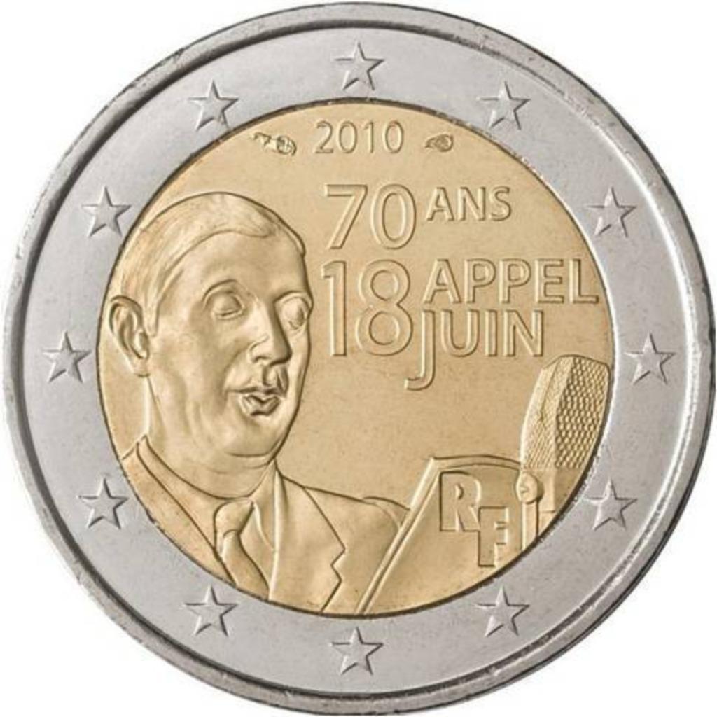 2 EUROS COMMEMORATION FRANCE 2010, Postzegels en Munten, Munten | Europa | Euromunten, Ophalen, Frankrijk, 2 euro, Losse munt