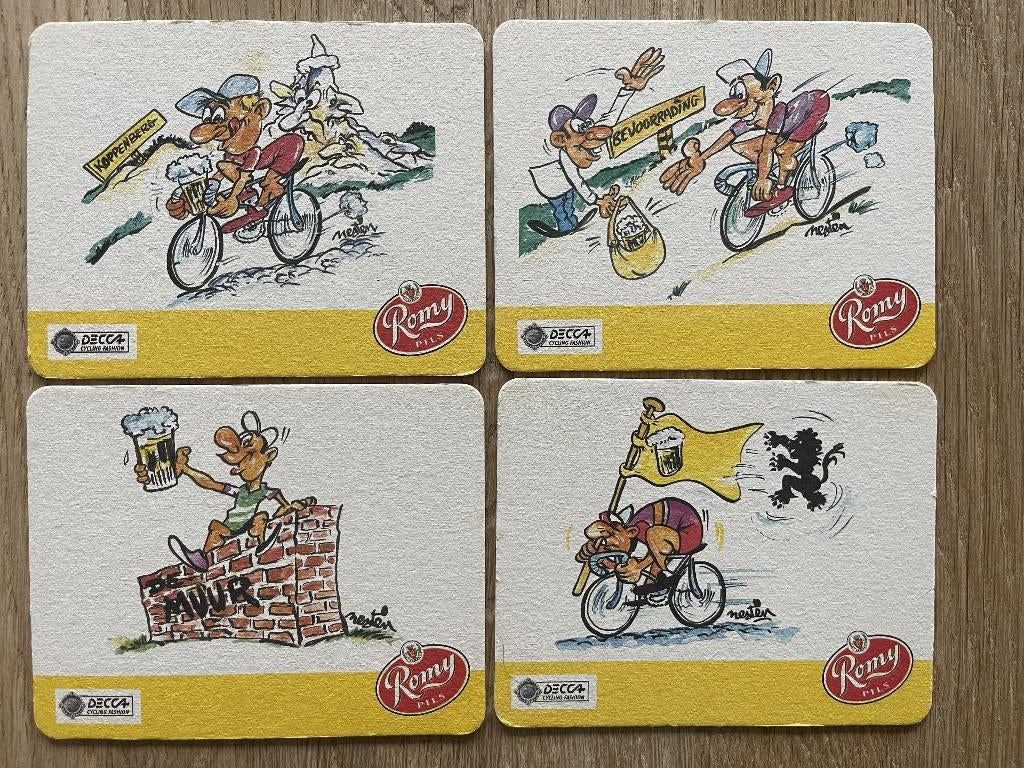Bierviltjes - ROMY pils 4, Verzamelen, Biermerken, Ophalen, Gebruikt, Viltje(s)