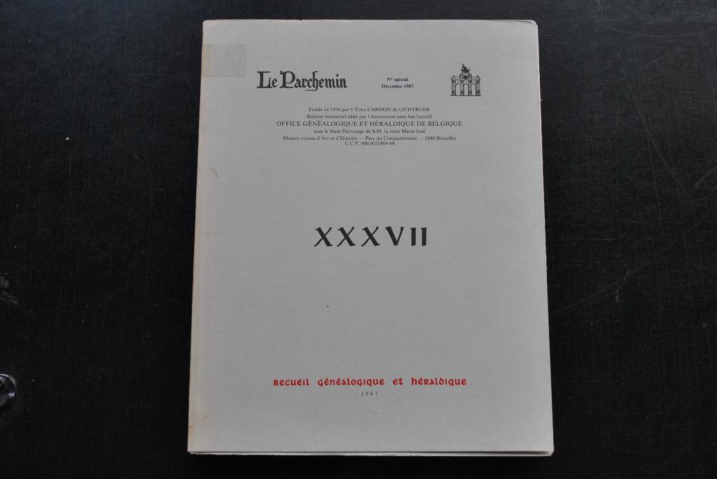 GENEALOGIE HERALDIQUE LE PARCHEMIN 37 JAVAUX HELSON DETRY, Enlèvement ou Envoi, Utilisé
