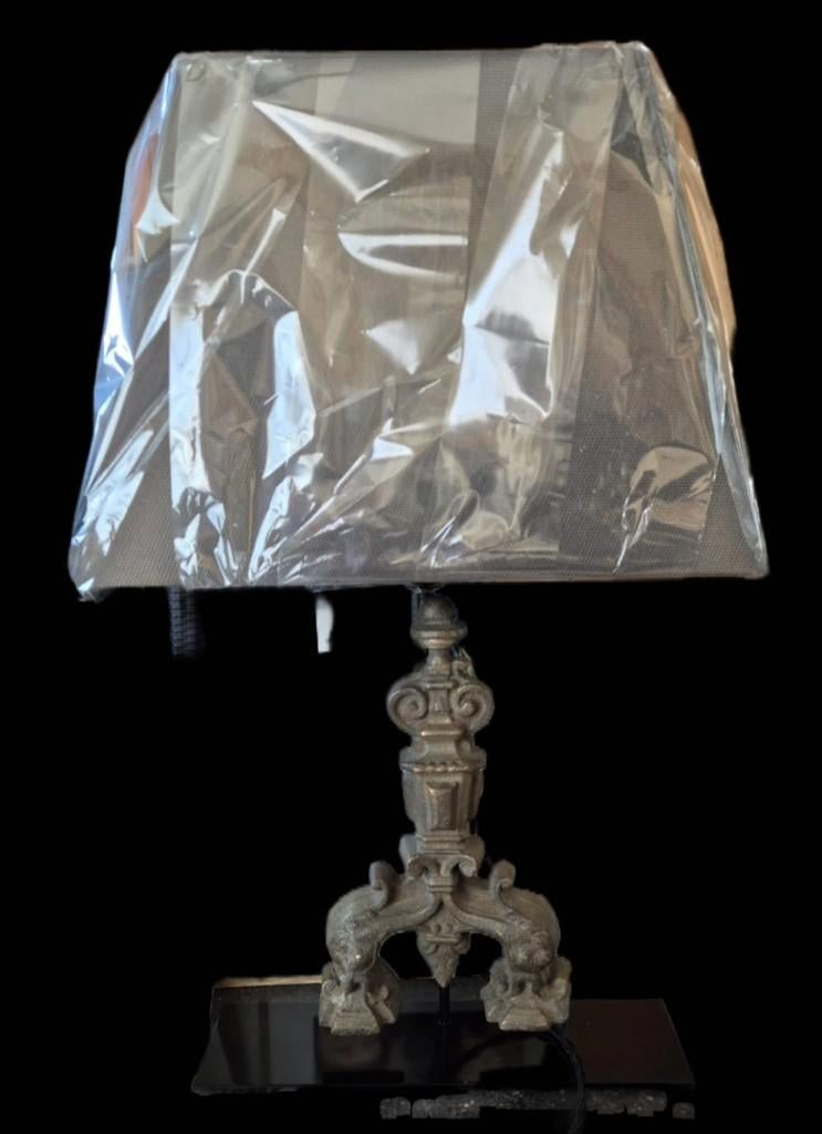 antiek lampekap, Ophalen of Verzenden