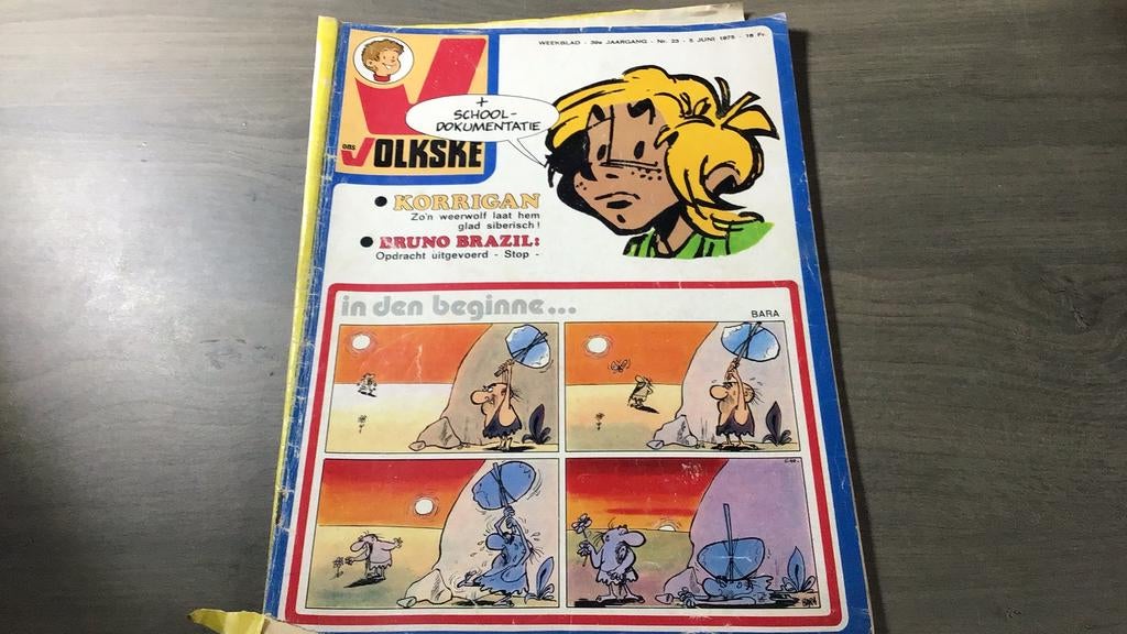 Volkske magazine 23(c2), Eén stripboek, Ophalen of Verzenden, Gelezen