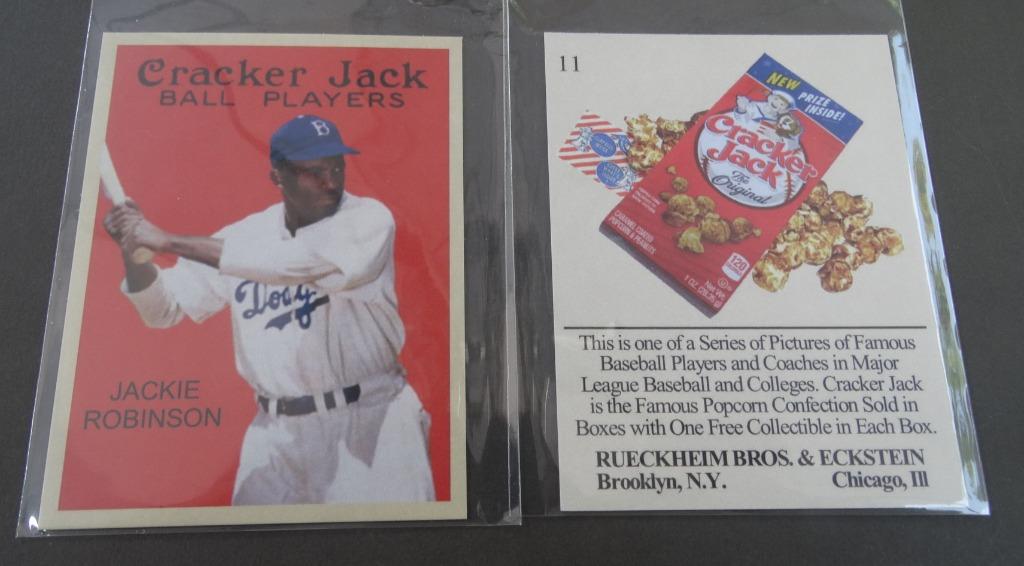 JACKIE ROBINSON Cracker Jack  "ball players" #11, Sport en Fitness, Honkbal en Softbal, Verzenden, Nieuw, Honkbal, Overige typen