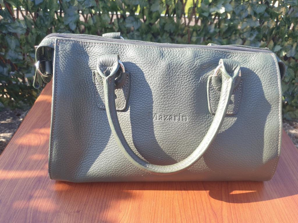 Sac à main Mazarin cuir vert, Enlèvement, Comme neuf, Vert, Sac à main