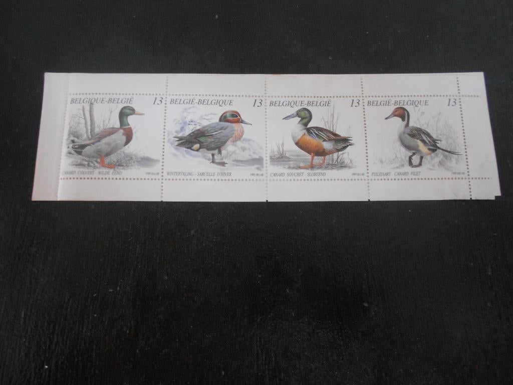 carnet de 4 anciens timbres 1989 canards 13F, Autre, Enlèvement ou Envoi, Non oblitéré, Non oblitéré