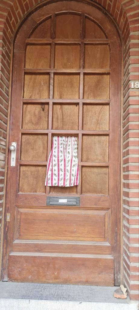 Massief houten deur met frame 0478.28.75.33, Ophalen